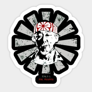 Mr Miyagi Retro Japanese Karate Kid Sticker